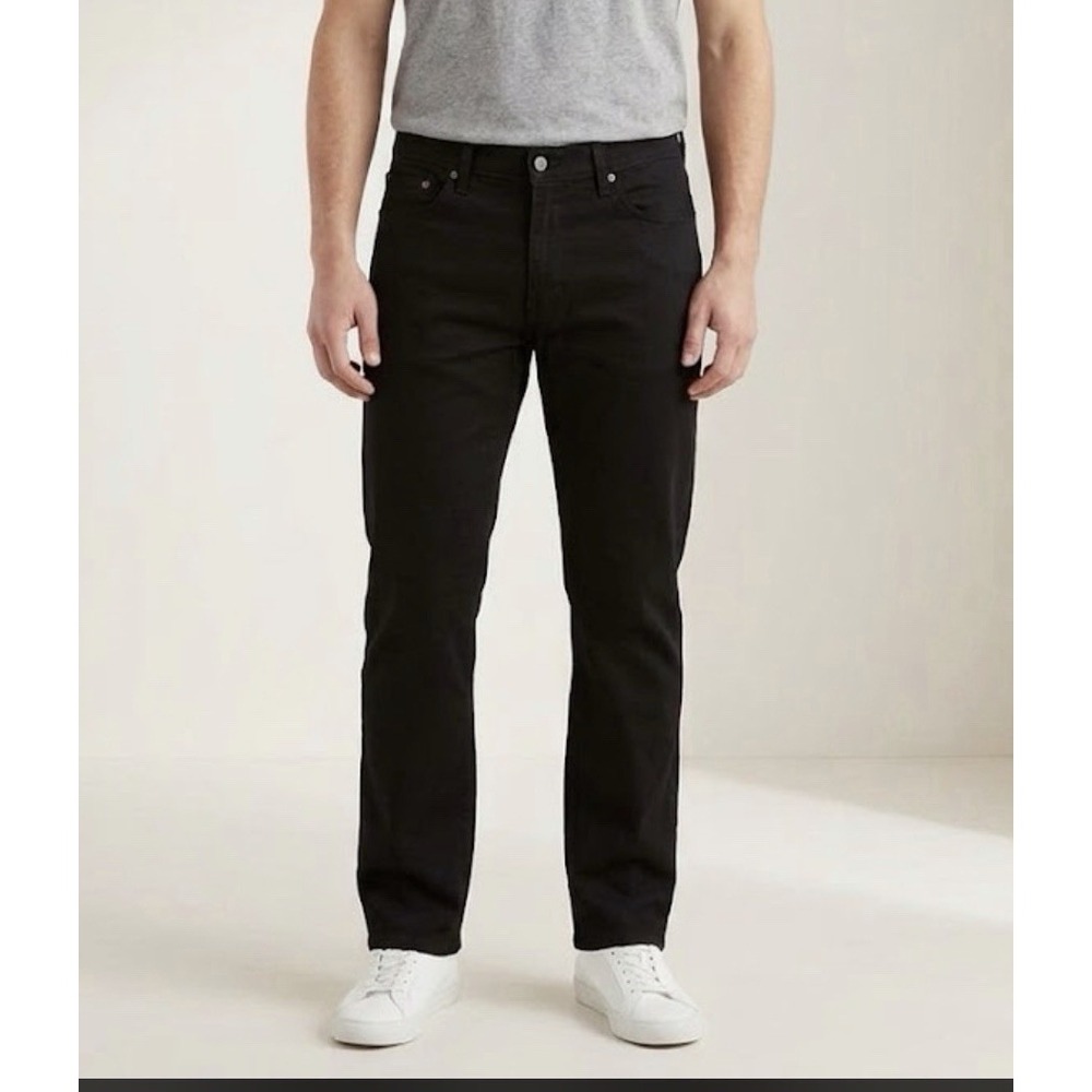 Levis 541 Athletic Taper Fit Jeans Mens 50x29 Black Stretch Flex Denim NWT